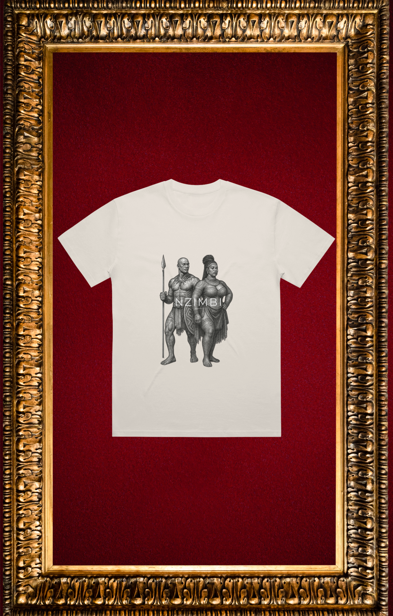 T-Shirt Oversize Premium | Couple Ancestral – Force & Harmonie