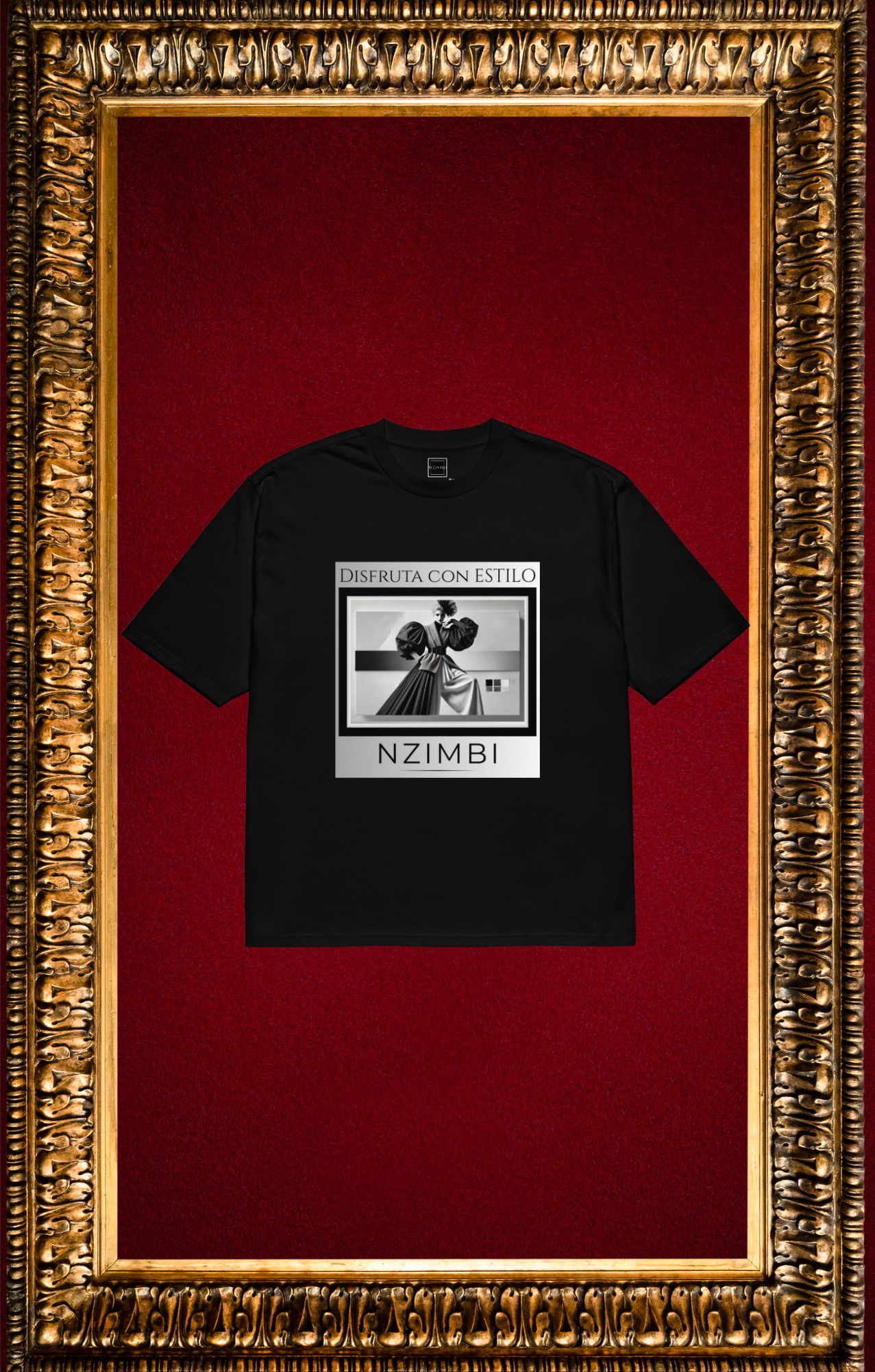 T-Shirt Oversize Premium Noir | “Disfruta con Estilo”