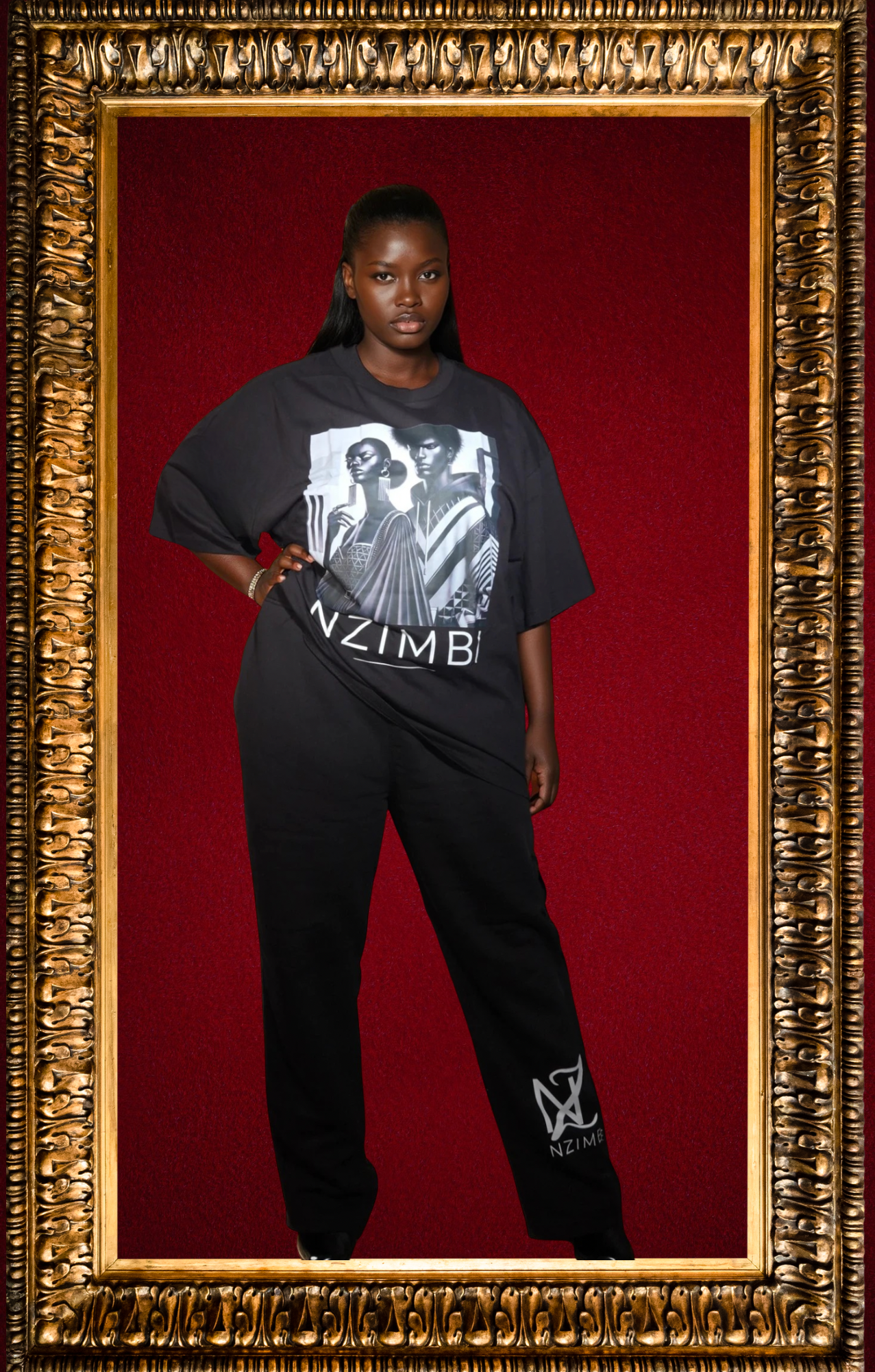 Pantalon Oversize Noir – Uniforme de l’Excellence