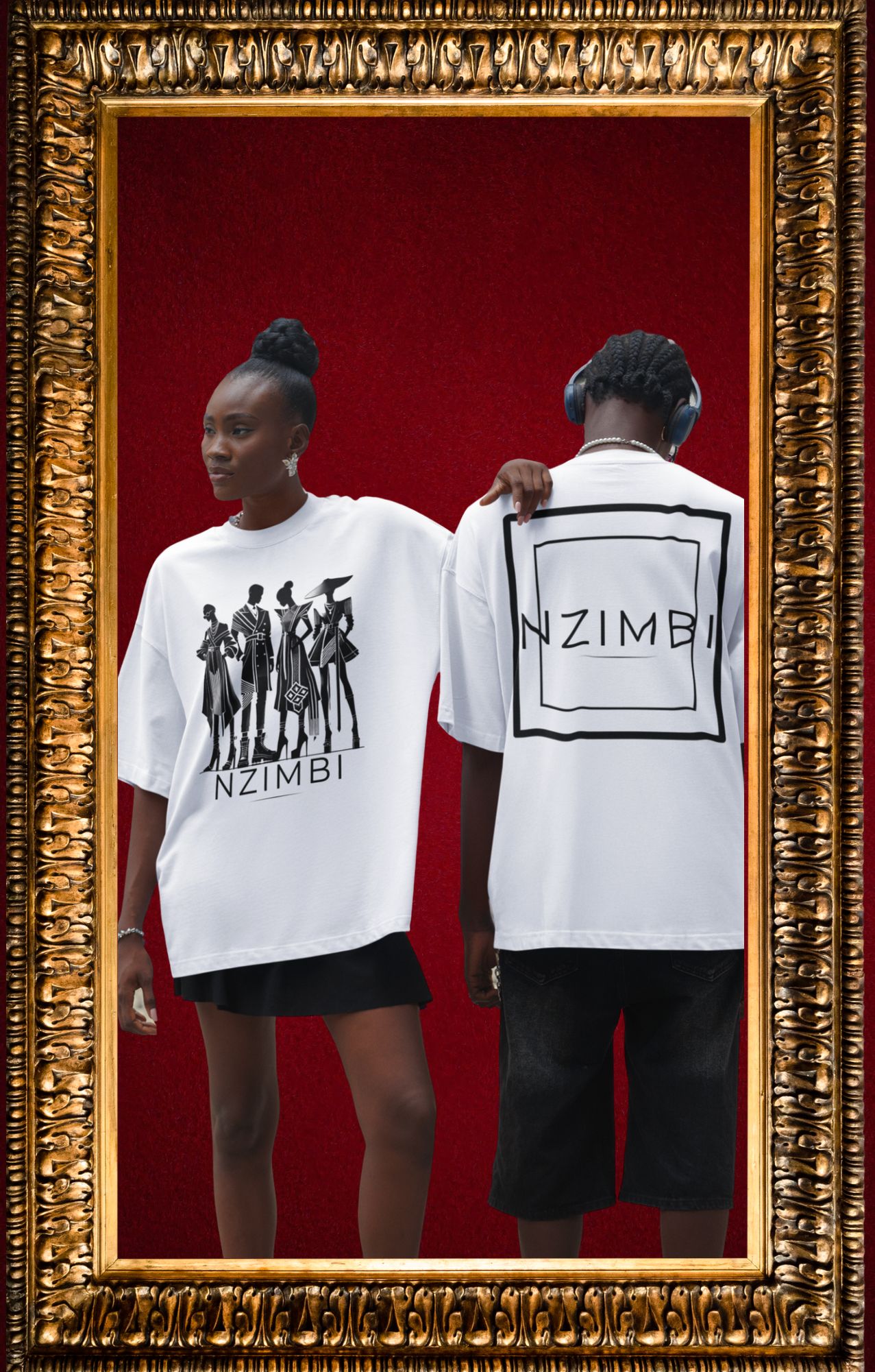 T-Shirt Oversize Premium NZIMBI WORLD – Héritage et Puissance Africaine