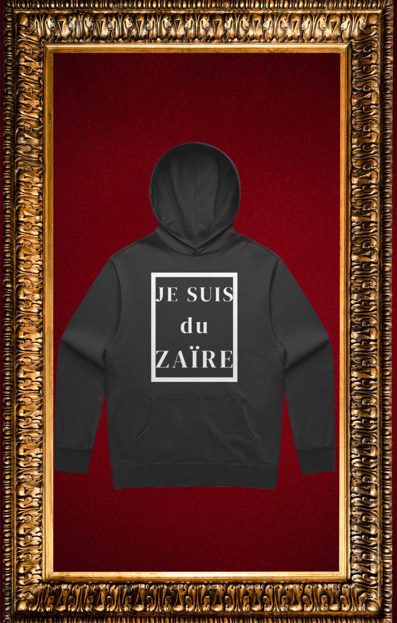 Je suis du Zaïre — Hoodie Premium Oversize | L'Âge d'Or Retrouvé