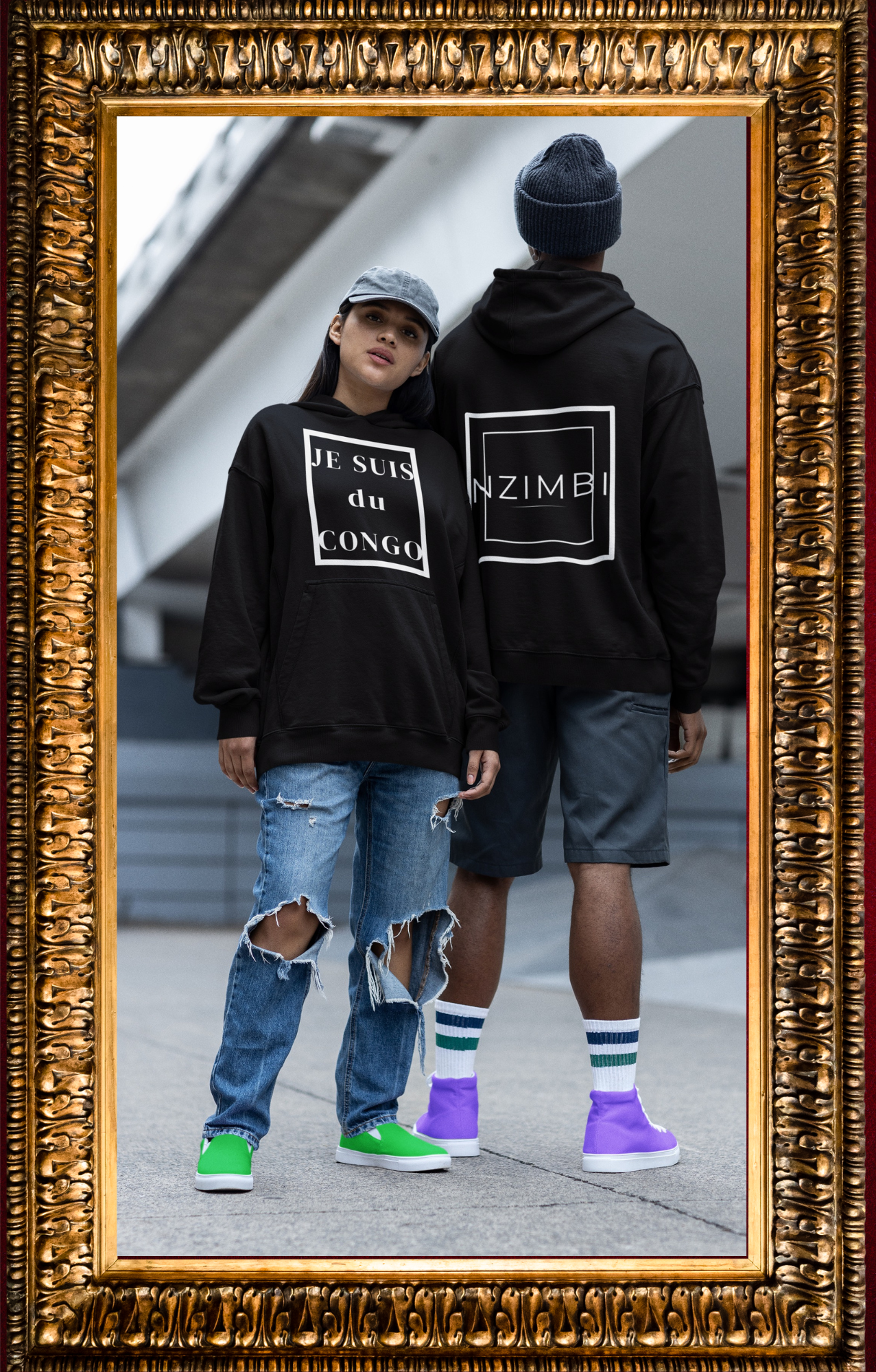 Hoodie Signature “Je suis du Congo” — Hoodie Premium Oversize