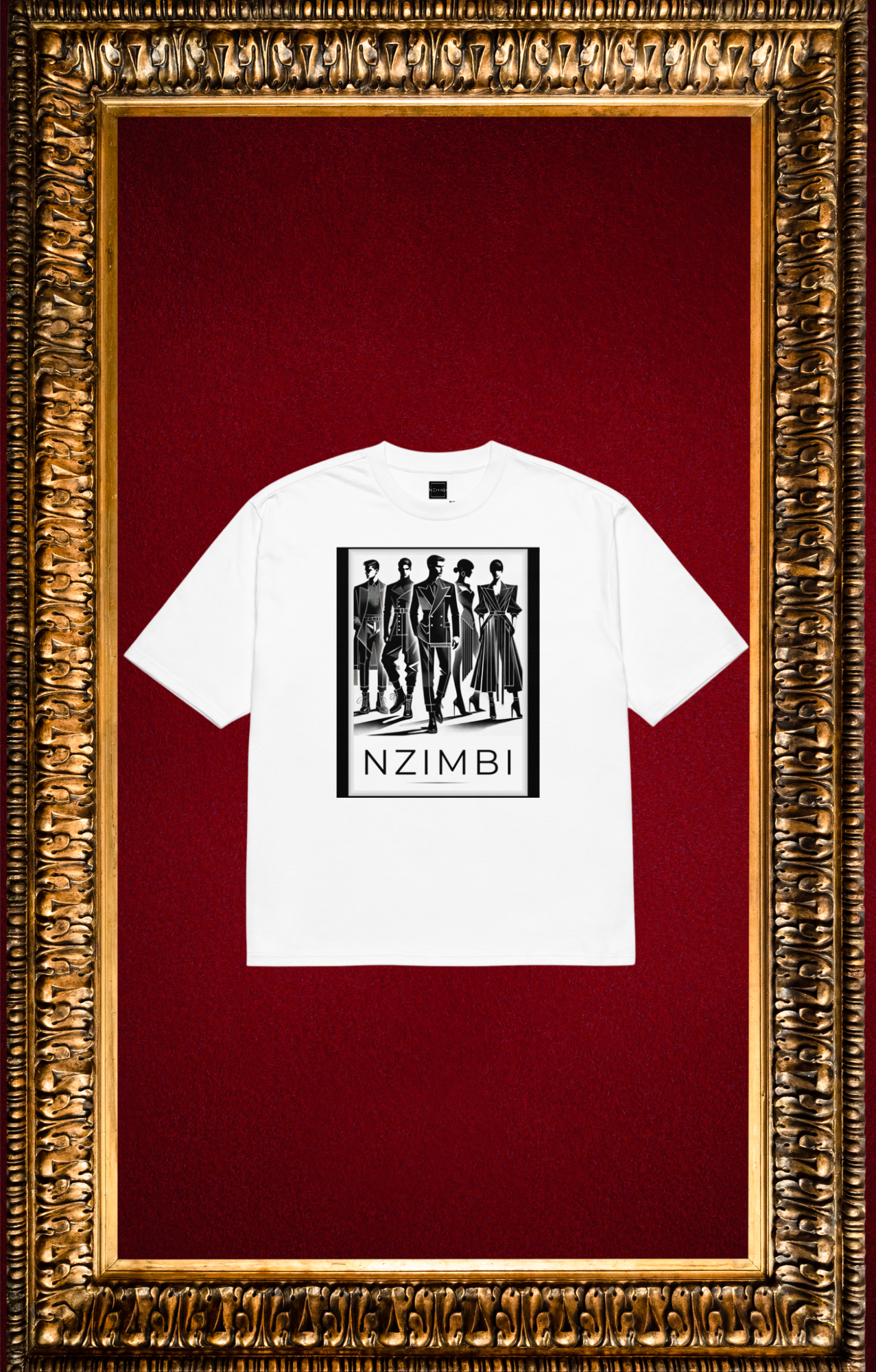 T-Shirt Oversize Premium NZIMBI WORLD – Blanc Signature & Impact